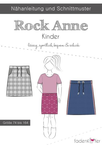 Fadenkäfer Papierschnittmuster Rock Anne Kinder